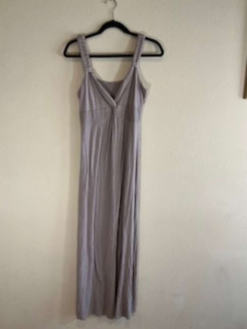 Jessica London Taupe Maxi Dress • Size M • Viscose Blend • 56” Length